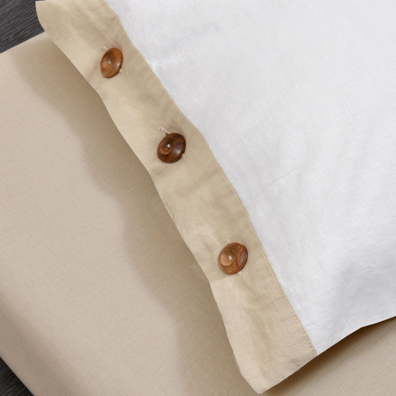 144 Tc Linen Cotton Double Bed bedsheet Set
