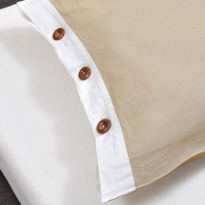 144 Tc Linen Cotton Double Bed bedsheet Set
