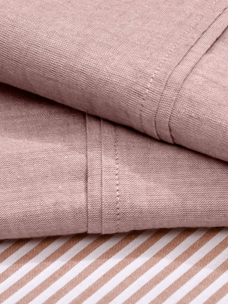Double pleat hem to add elegance to the pillow covers